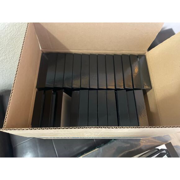 Pack of 10 - Deluxe Gift Boxes, 8 x 8 x 3", Black - Rigid & Glossy - Picture 8 of 11